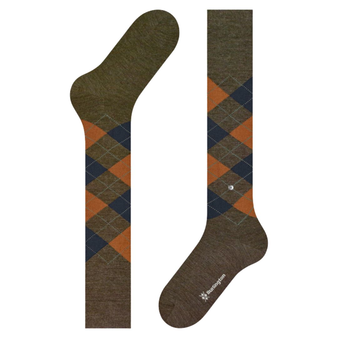 Calzini lunghi Burlington Edinburg Melange gambaletto