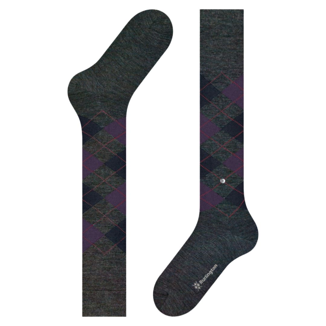 Calzini lunghi Burlington Edinburg Melange gambaletto