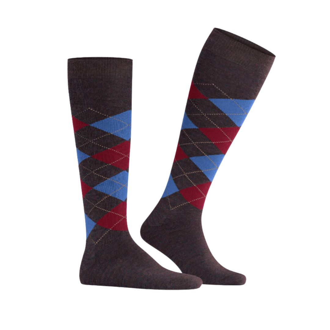 Calzini lunghi Burlington Edinburg Melange gambaletto