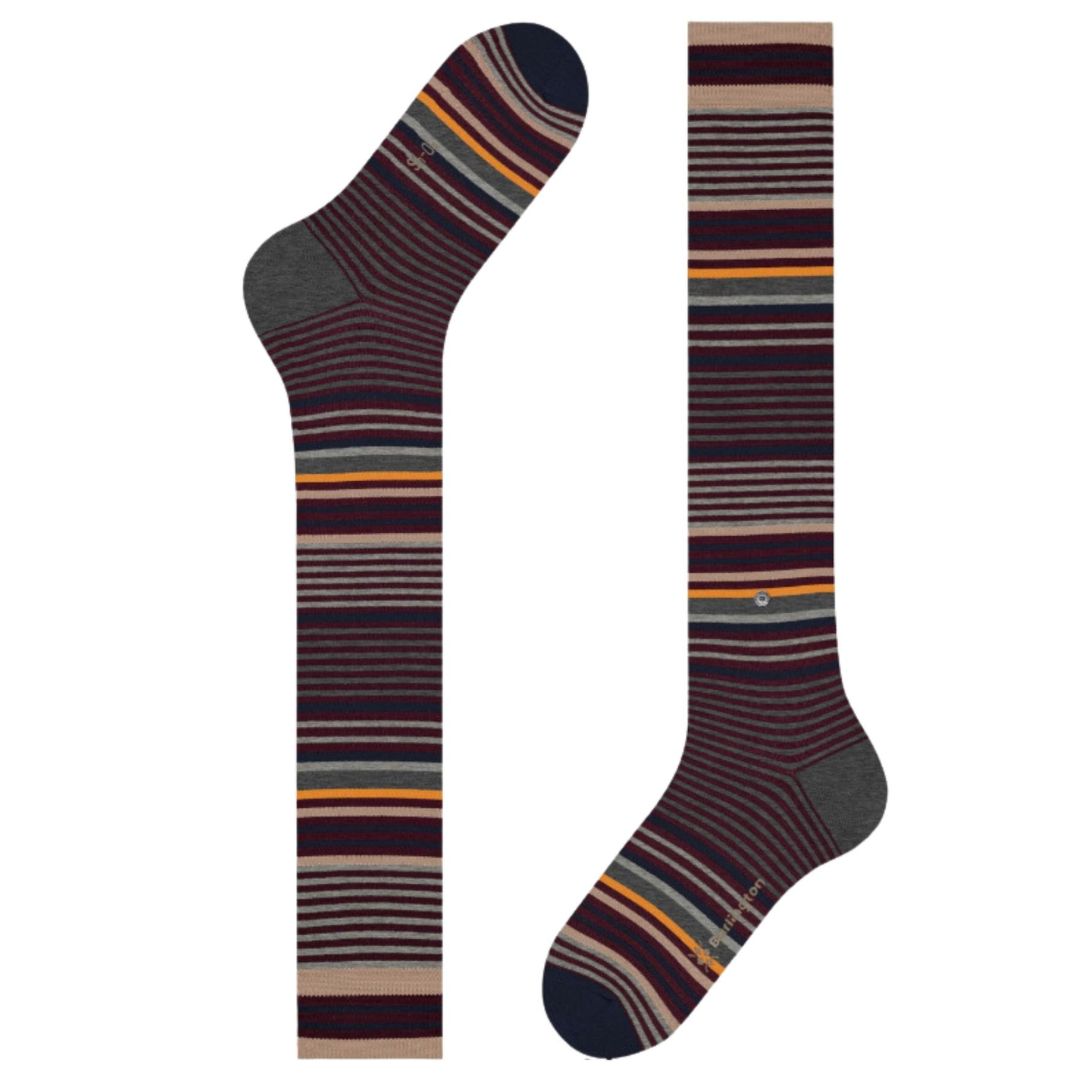 Calzini lunghi Burlington Stripe gambaletto