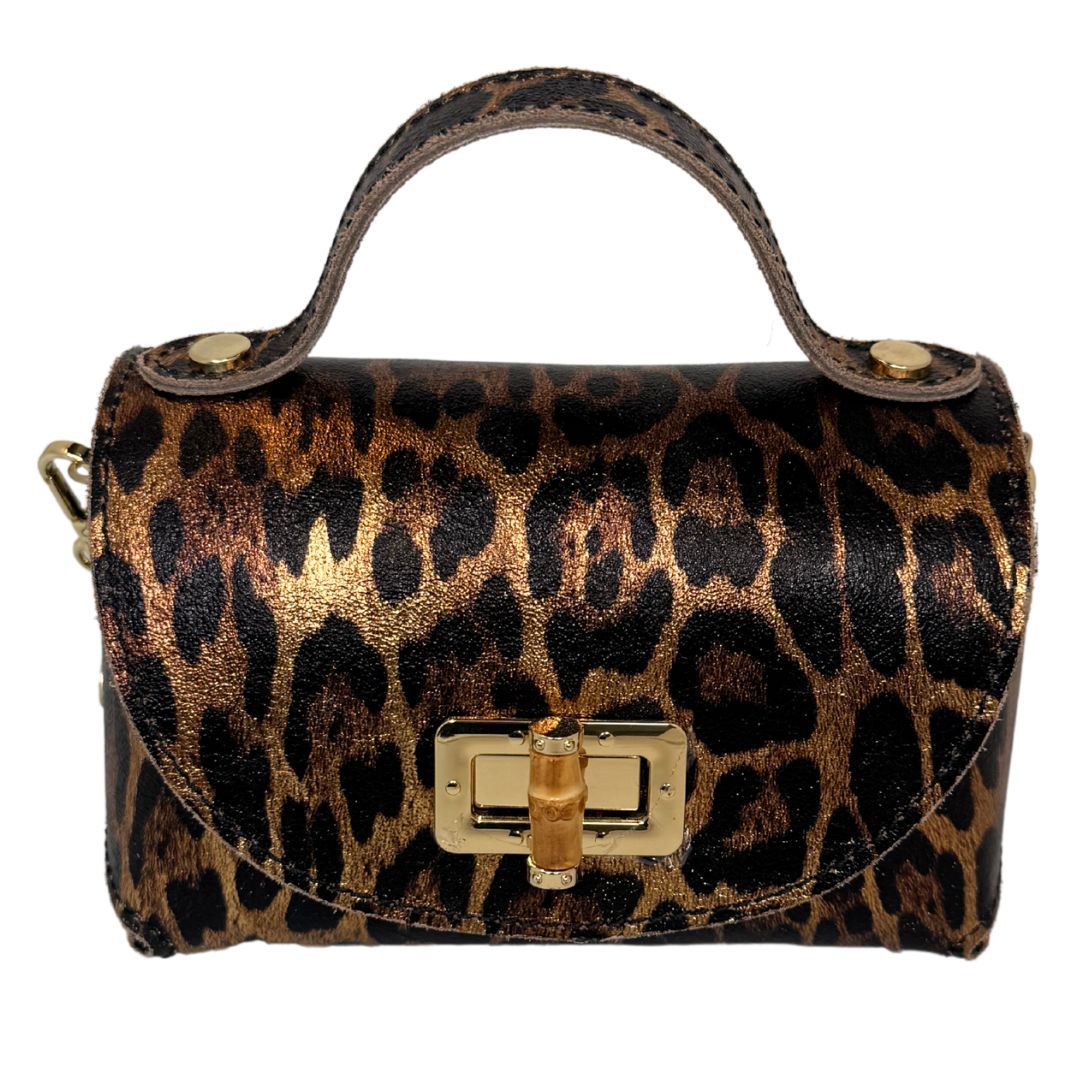 Borsa in pelle laminata