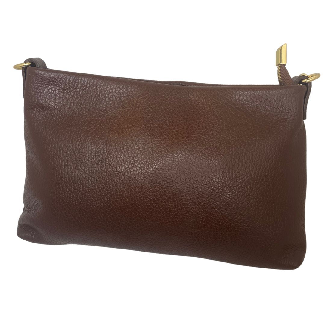 Busta tracolla in pelle dollaro