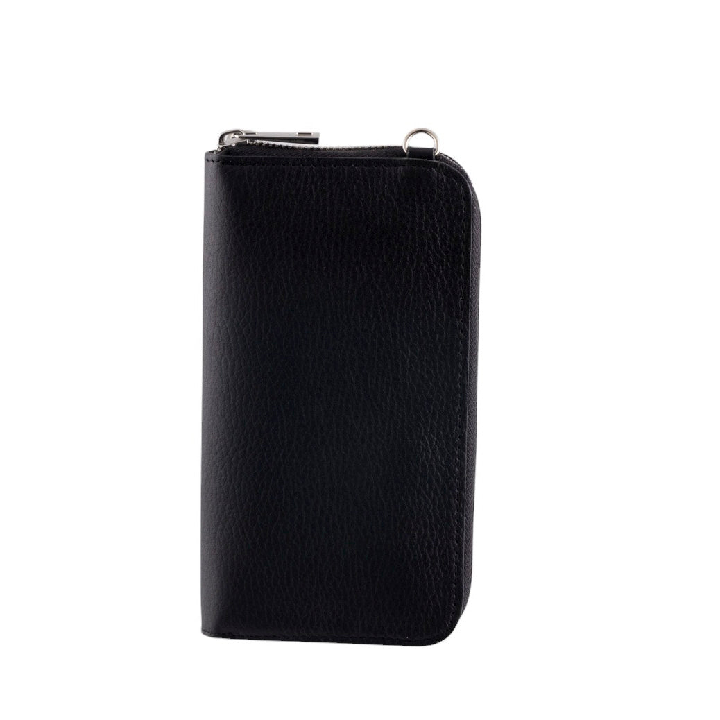 Tracolla portafoglio portacellulare in pelle