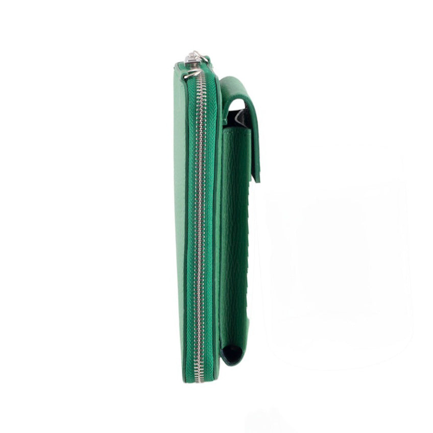 Tracolla portafoglio portacellulare in pelle