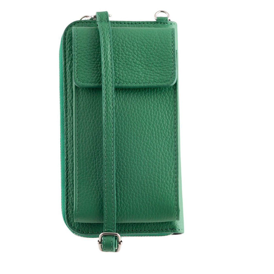 Tracolla portafoglio portacellulare in pelle