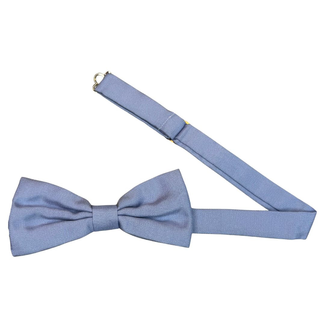 Papillon in faille di seta verticale rifinito a mano con profilo in tono