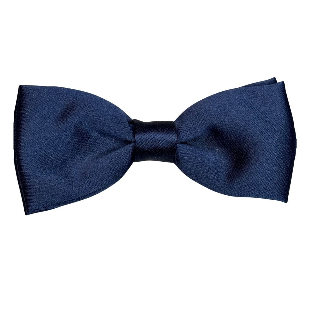 Papillon in seta di raso tinta unita