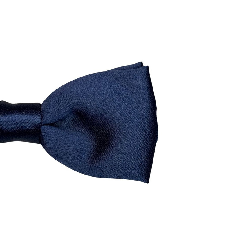 Papillon in seta di raso tinta unita