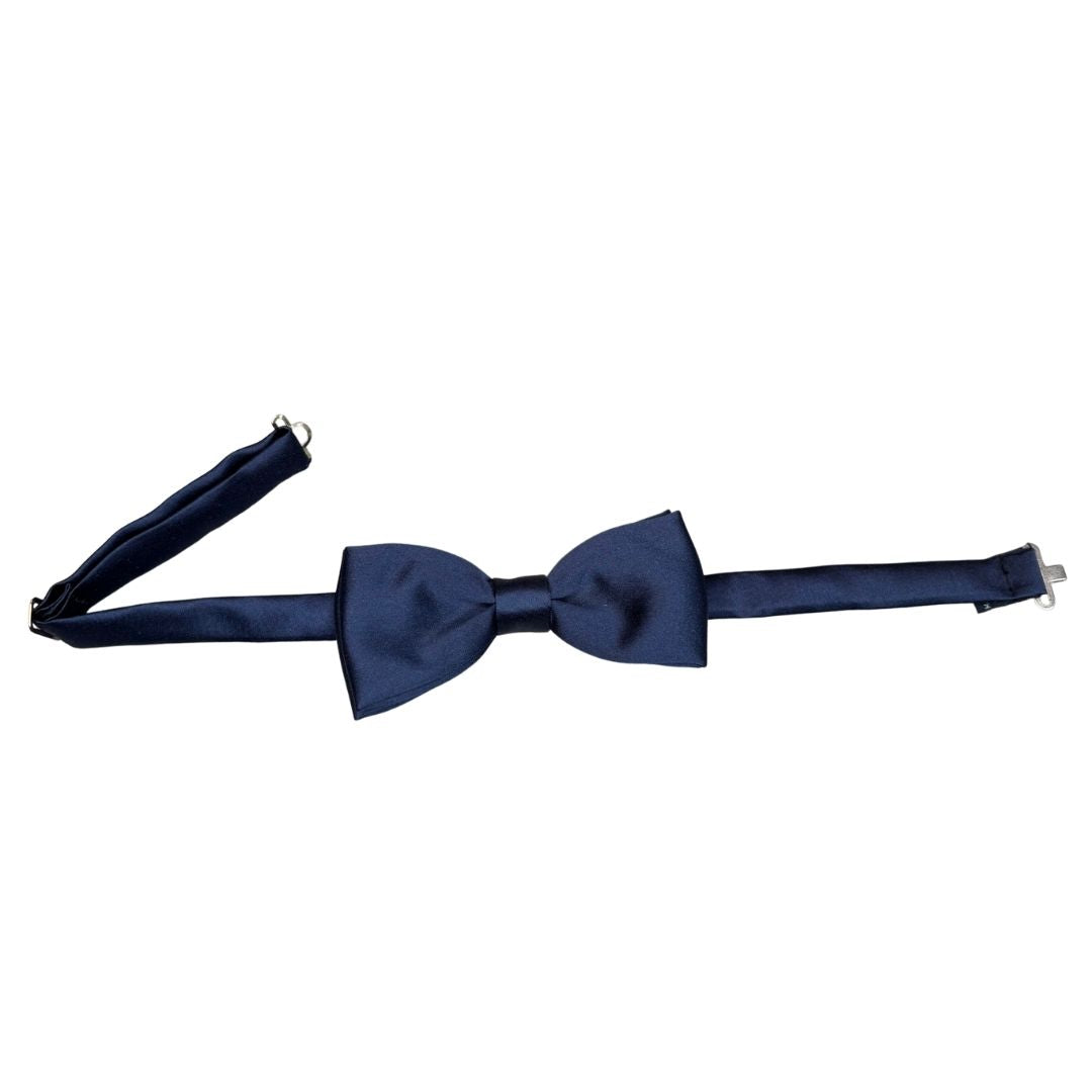 Papillon in seta di raso tinta unita