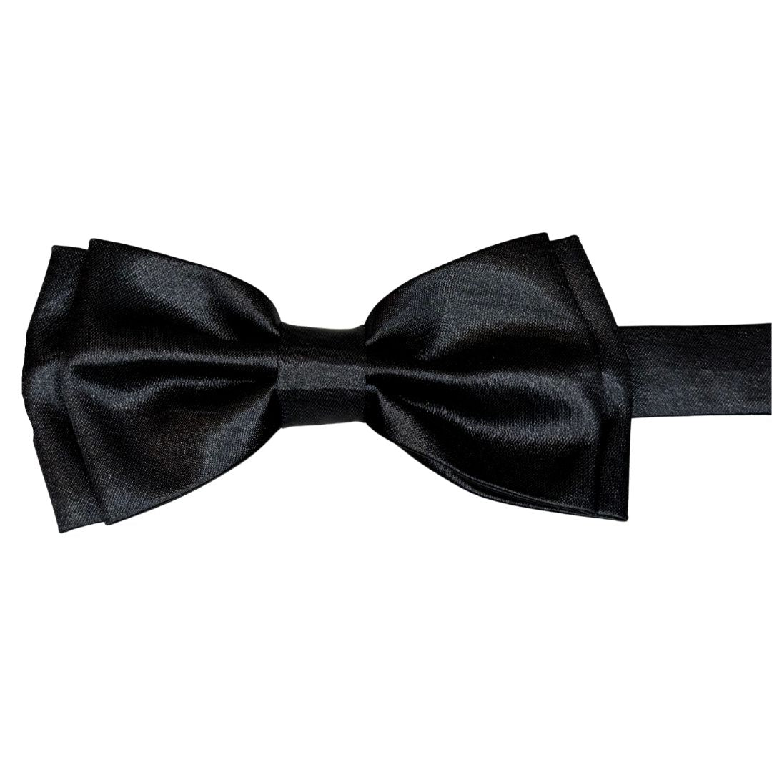 Papillon in seta di raso tinta unita