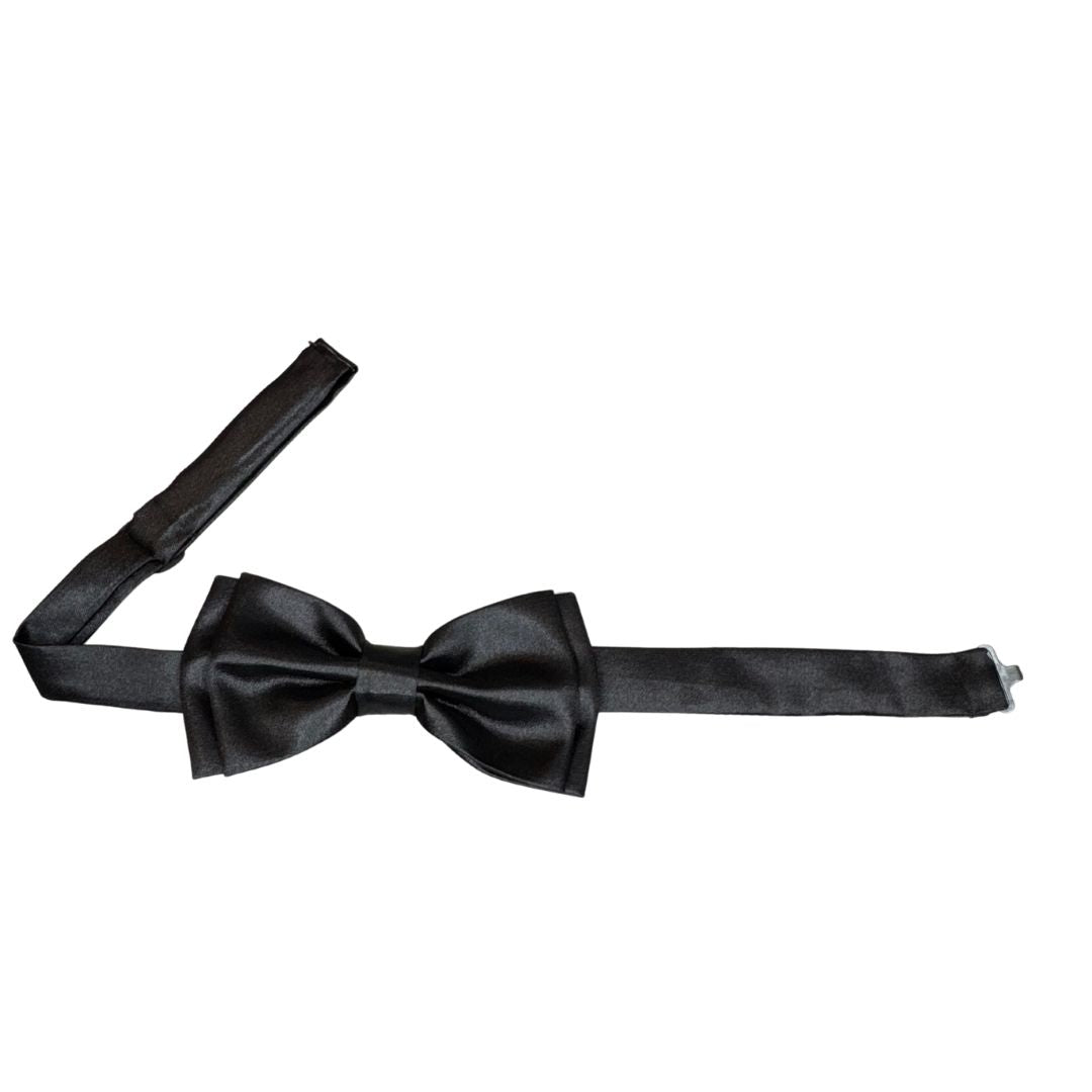 Papillon in seta di raso tinta unita