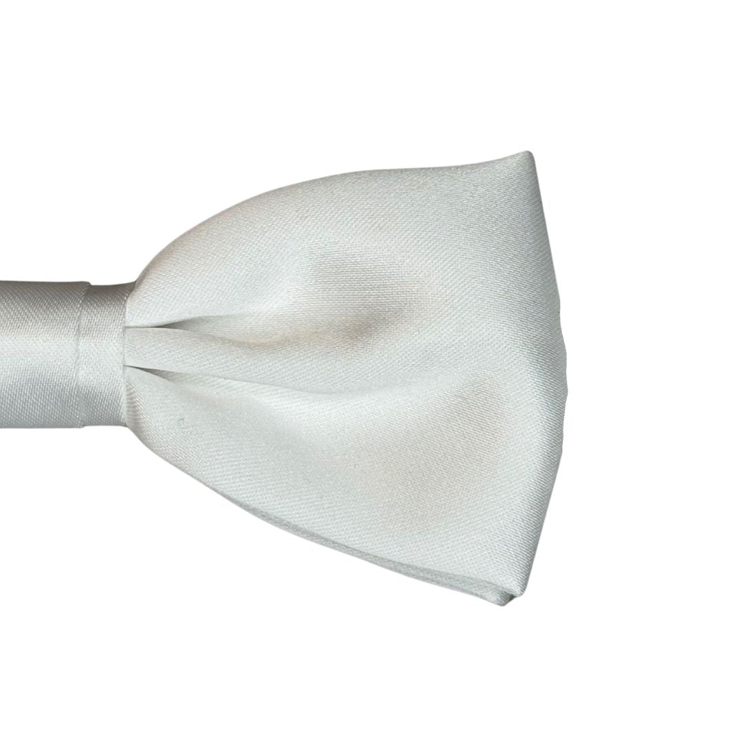 Papillon in seta di raso tinta unita