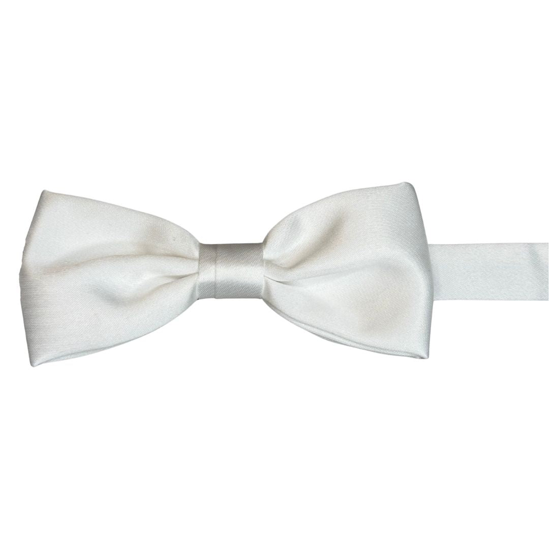 Papillon in seta di raso tinta unita