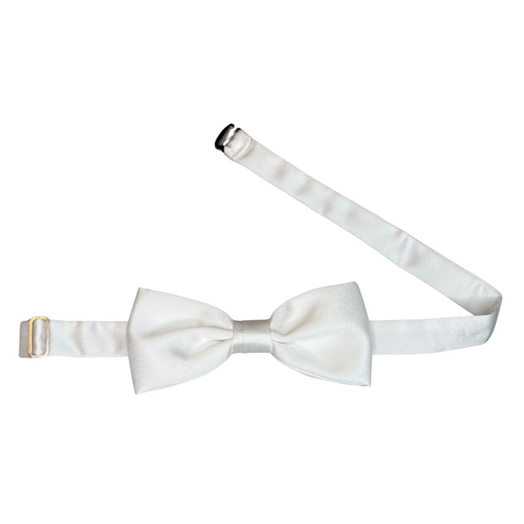 Papillon in seta di raso tinta unita