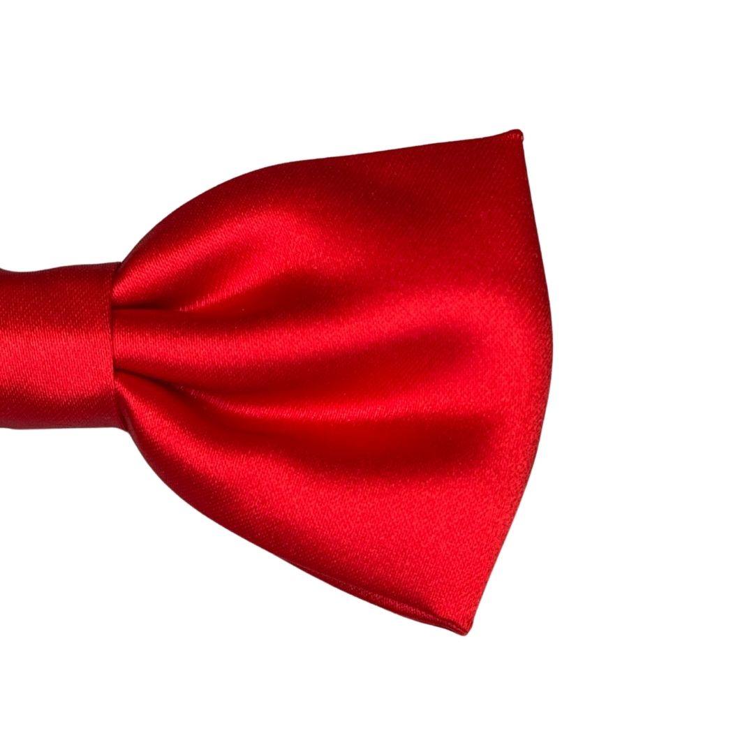 Papillon in seta di raso tinta unita