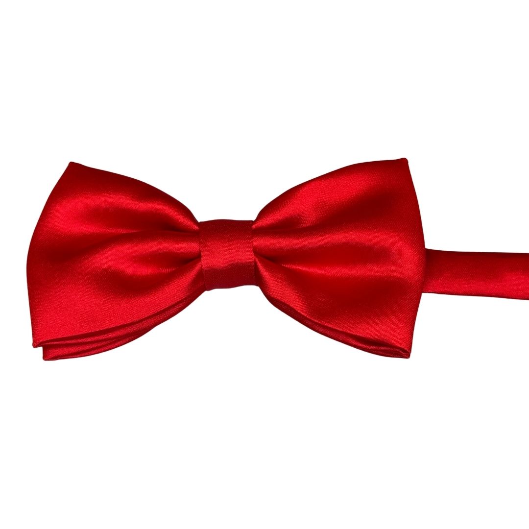 Papillon in seta di raso tinta unita