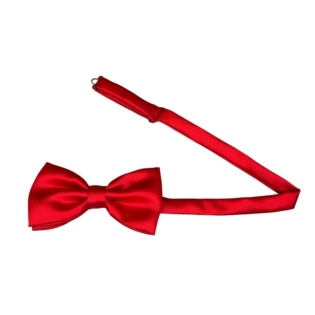 Papillon in seta di raso tinta unita