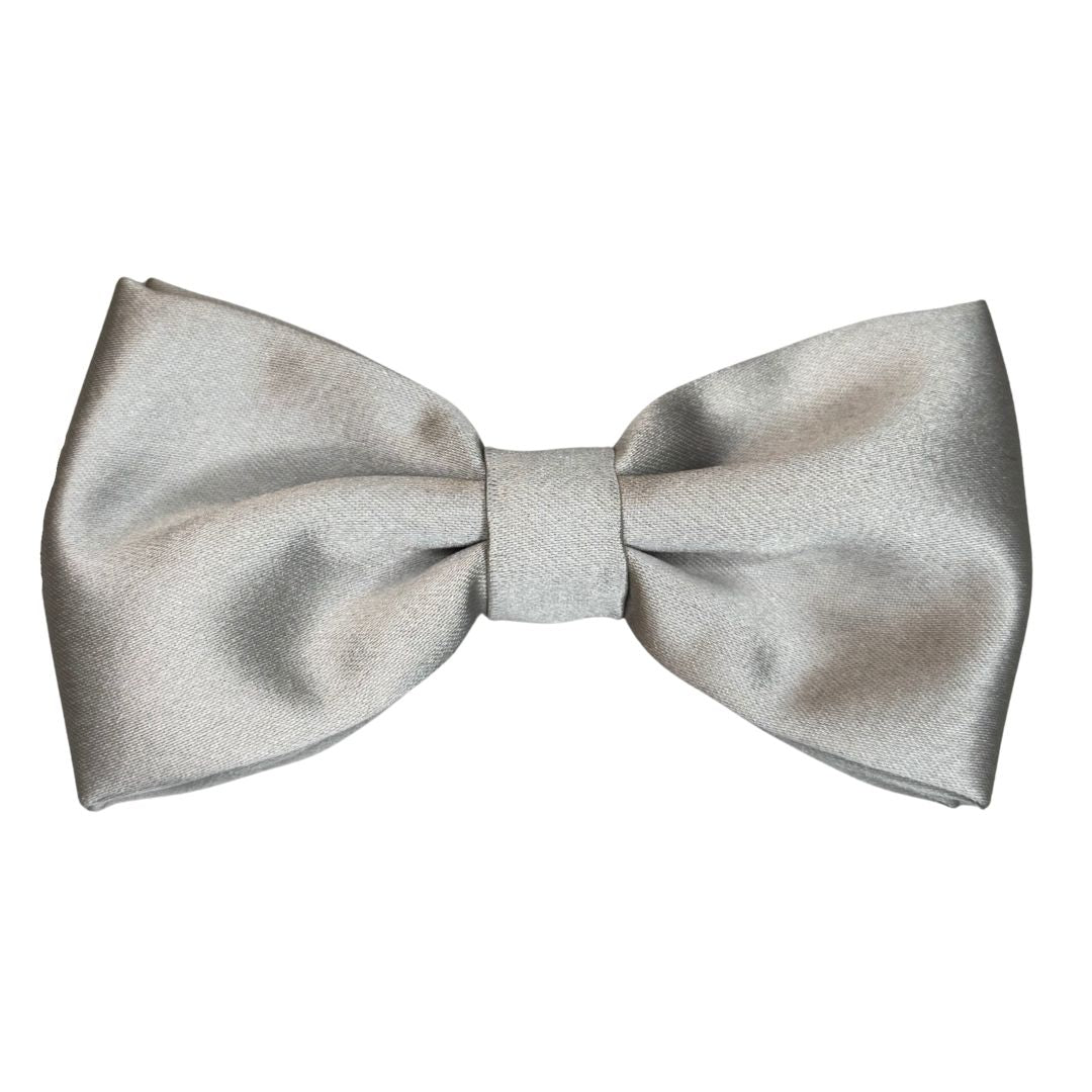 Papillon in seta di raso tinta unita