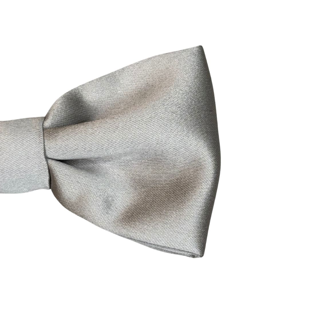 Papillon in seta di raso tinta unita