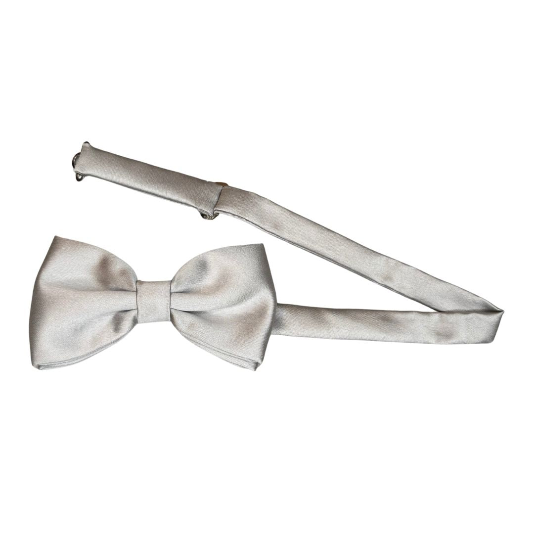 Papillon in seta di raso tinta unita