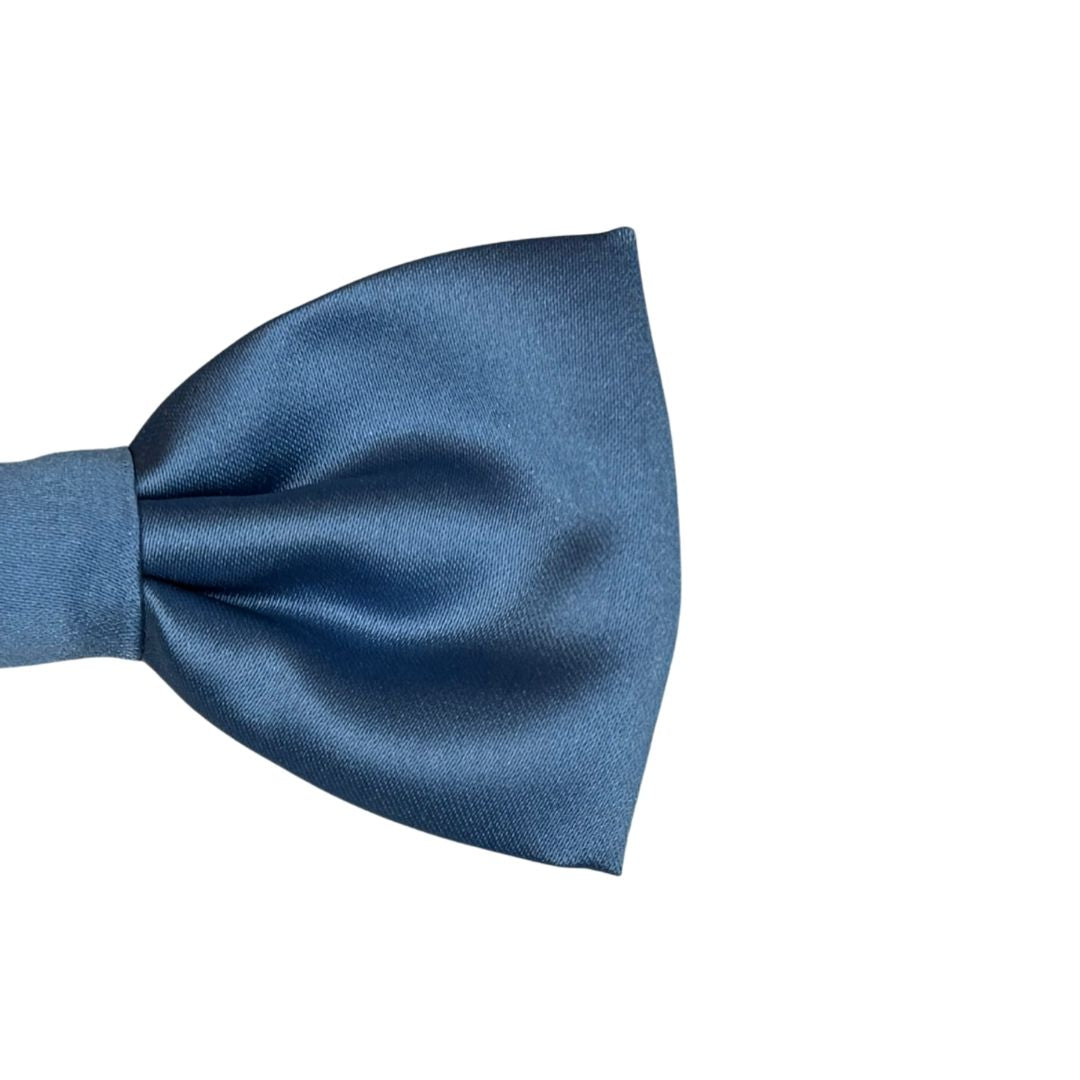 Papillon in seta di raso tinta unita