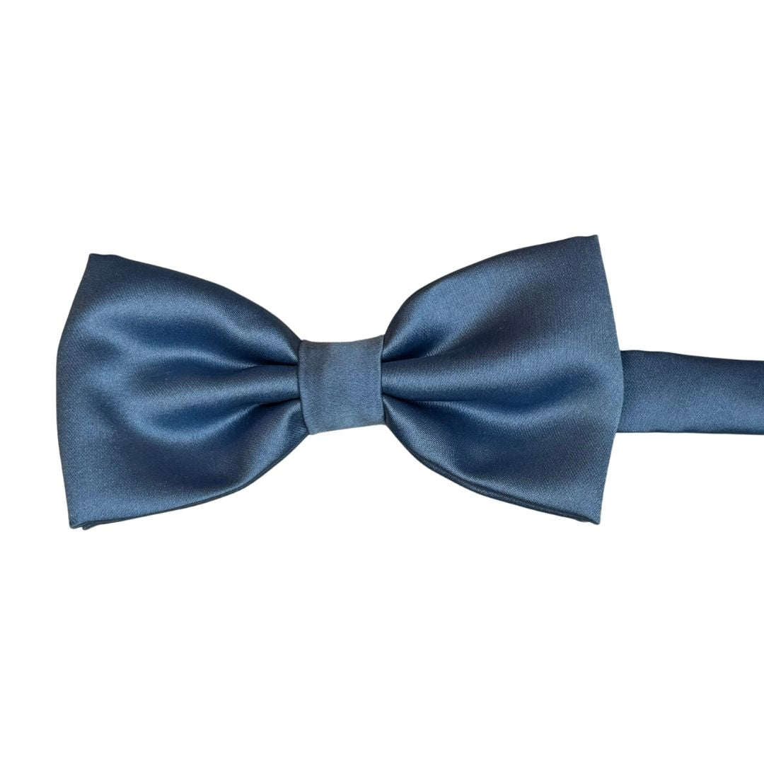 Papillon in seta di raso tinta unita