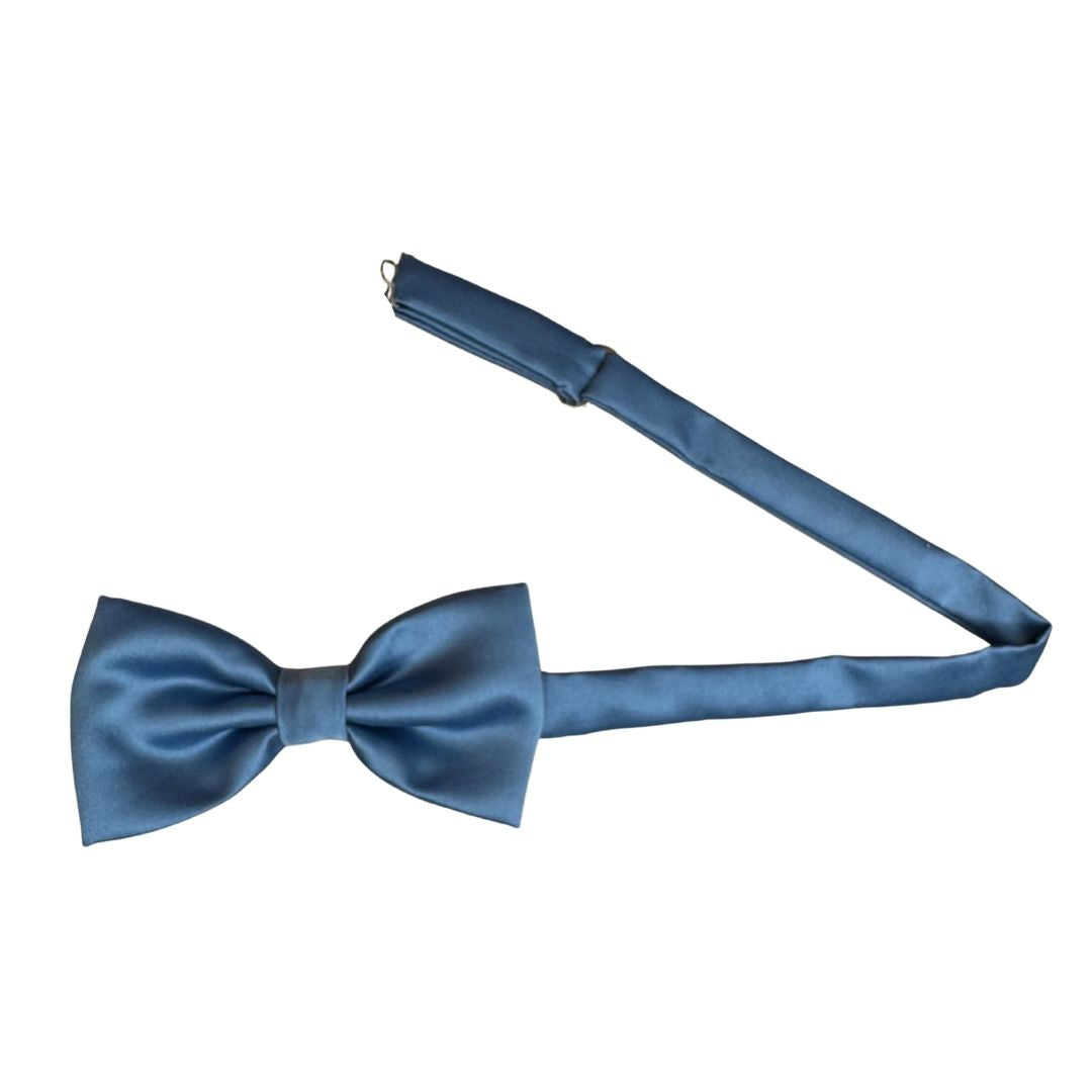 Papillon in seta di raso tinta unita