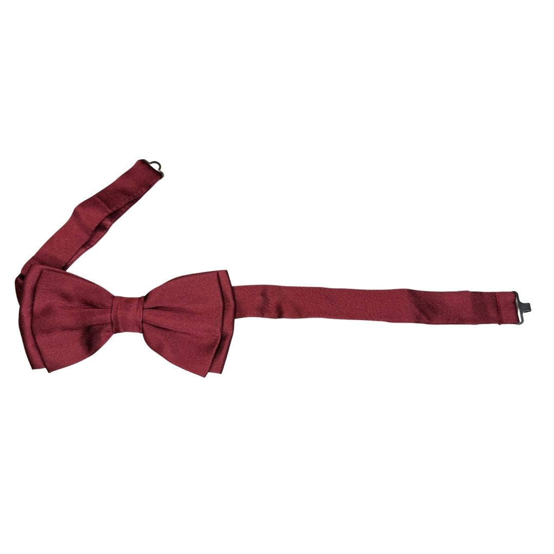 Papillon in seta di raso tinta unita