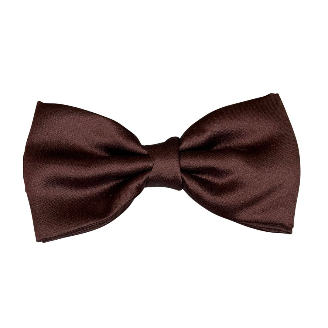 Papillon in seta di raso tinta unita