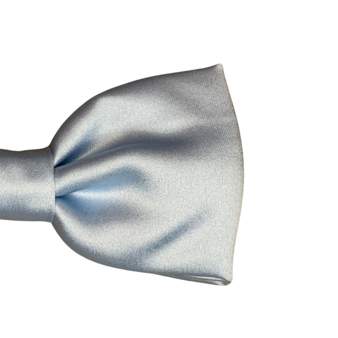 Papillon in seta di raso tinta unita