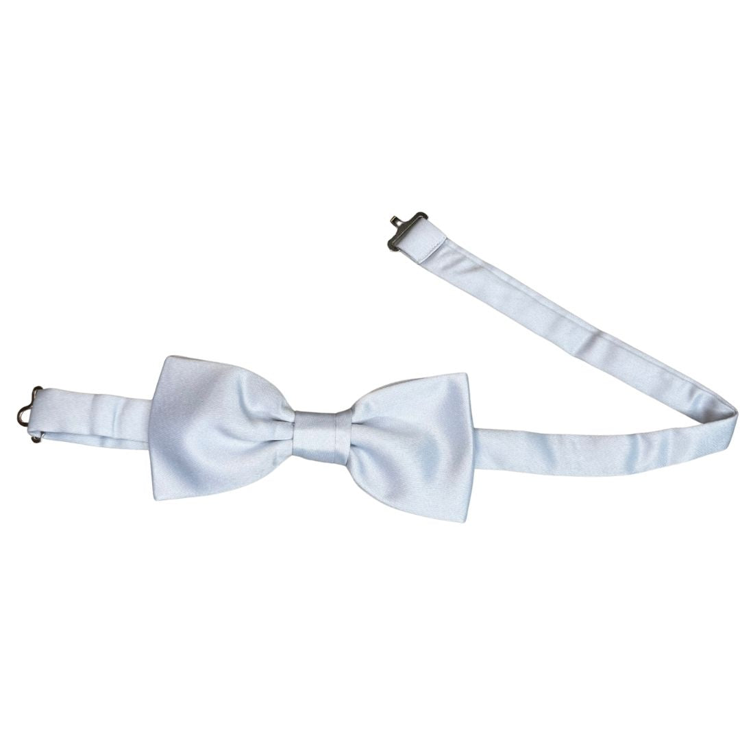 Papillon in seta di raso tinta unita