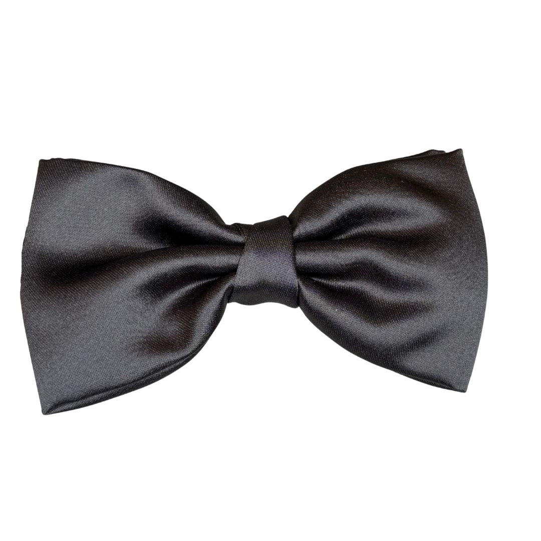 Papillon in seta di raso tinta unita