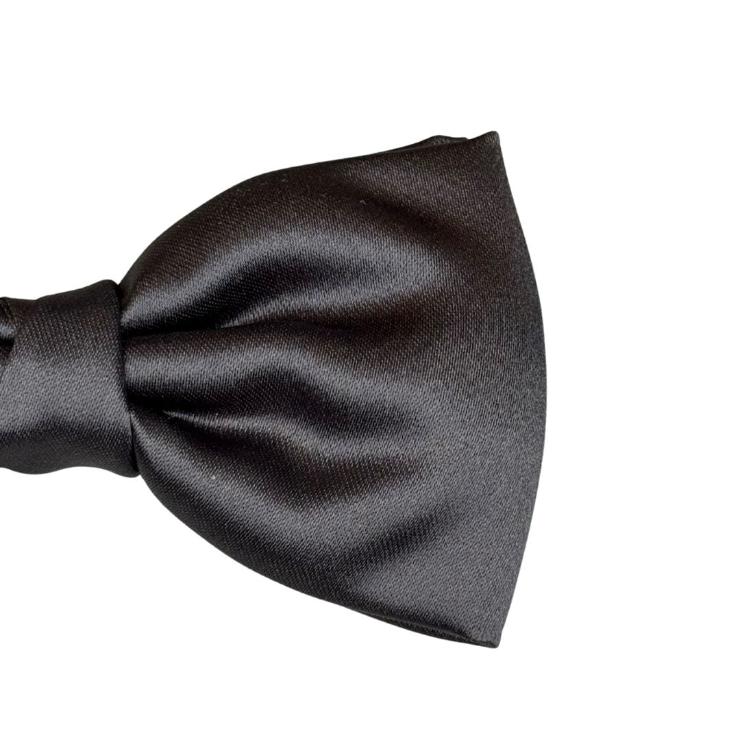 Papillon in seta di raso tinta unita