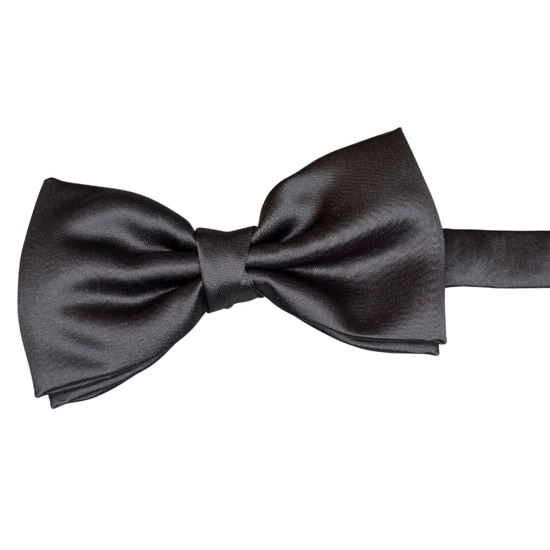 Papillon in seta di raso tinta unita