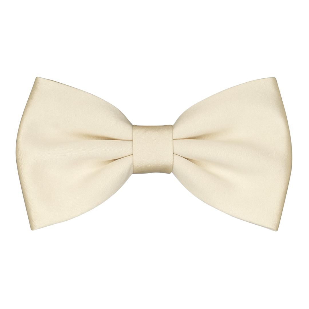 Papillon in seta di raso tinta unita