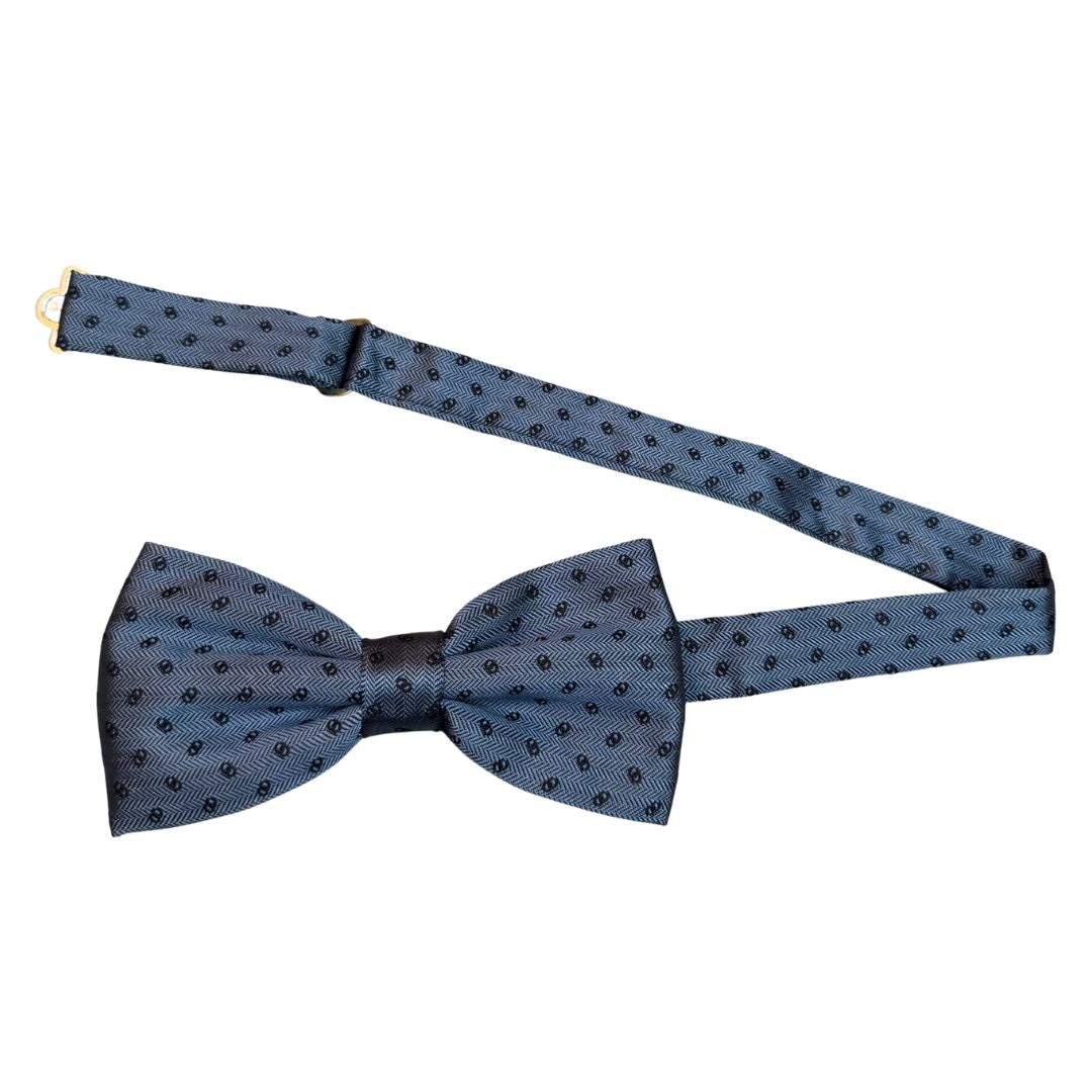 Papillon in seta jacquard anelli uniti rifinito a mano con cura sartoriale