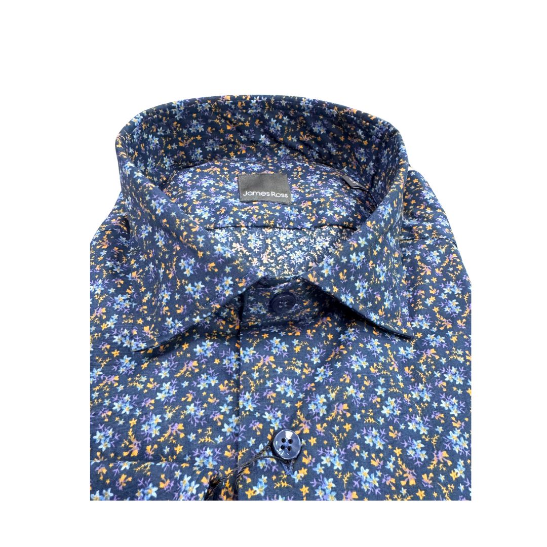 Camicia uomo classica elastam fantasia fiori