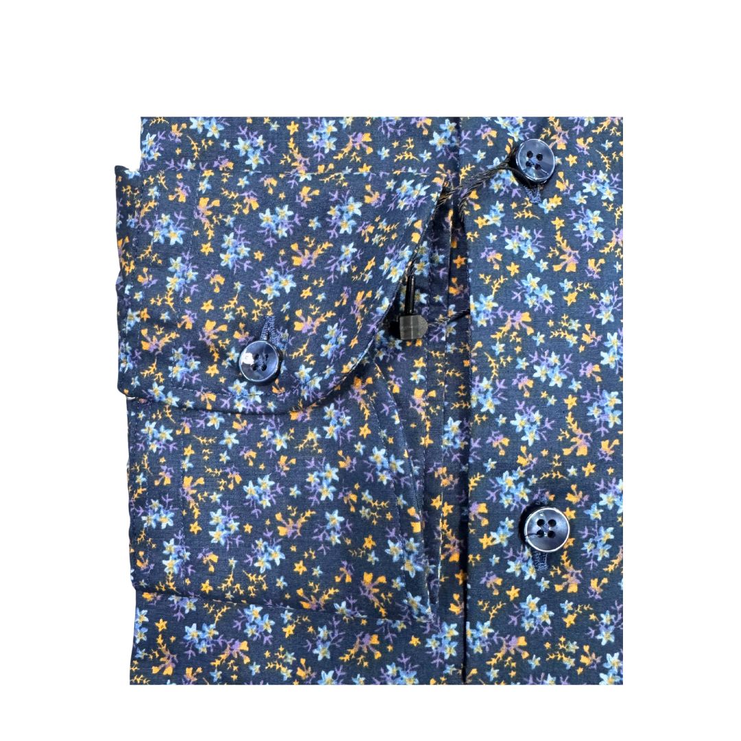 Camicia uomo classica elastam fantasia fiori