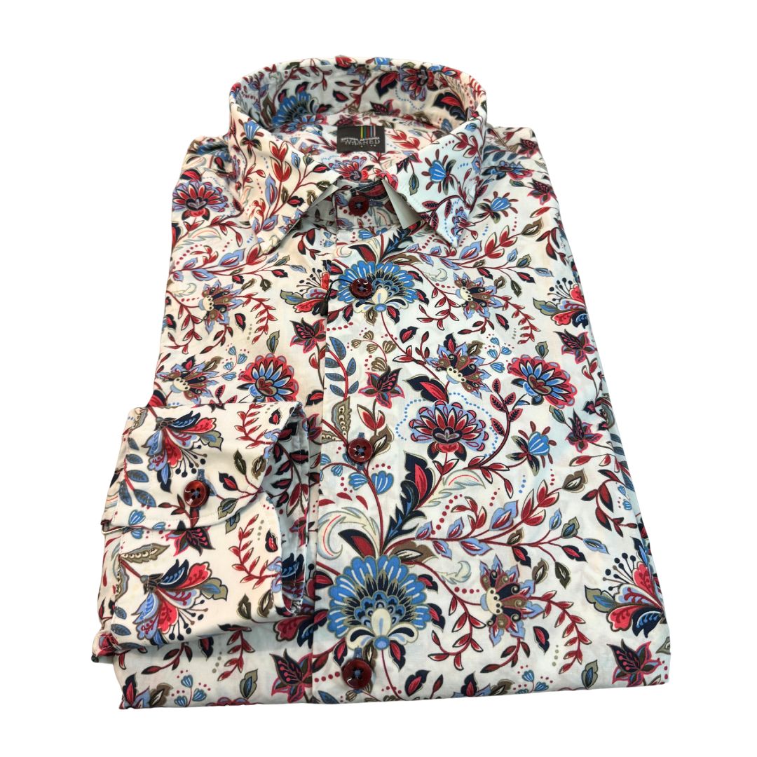 Camicia uomo classica fantasia colorata