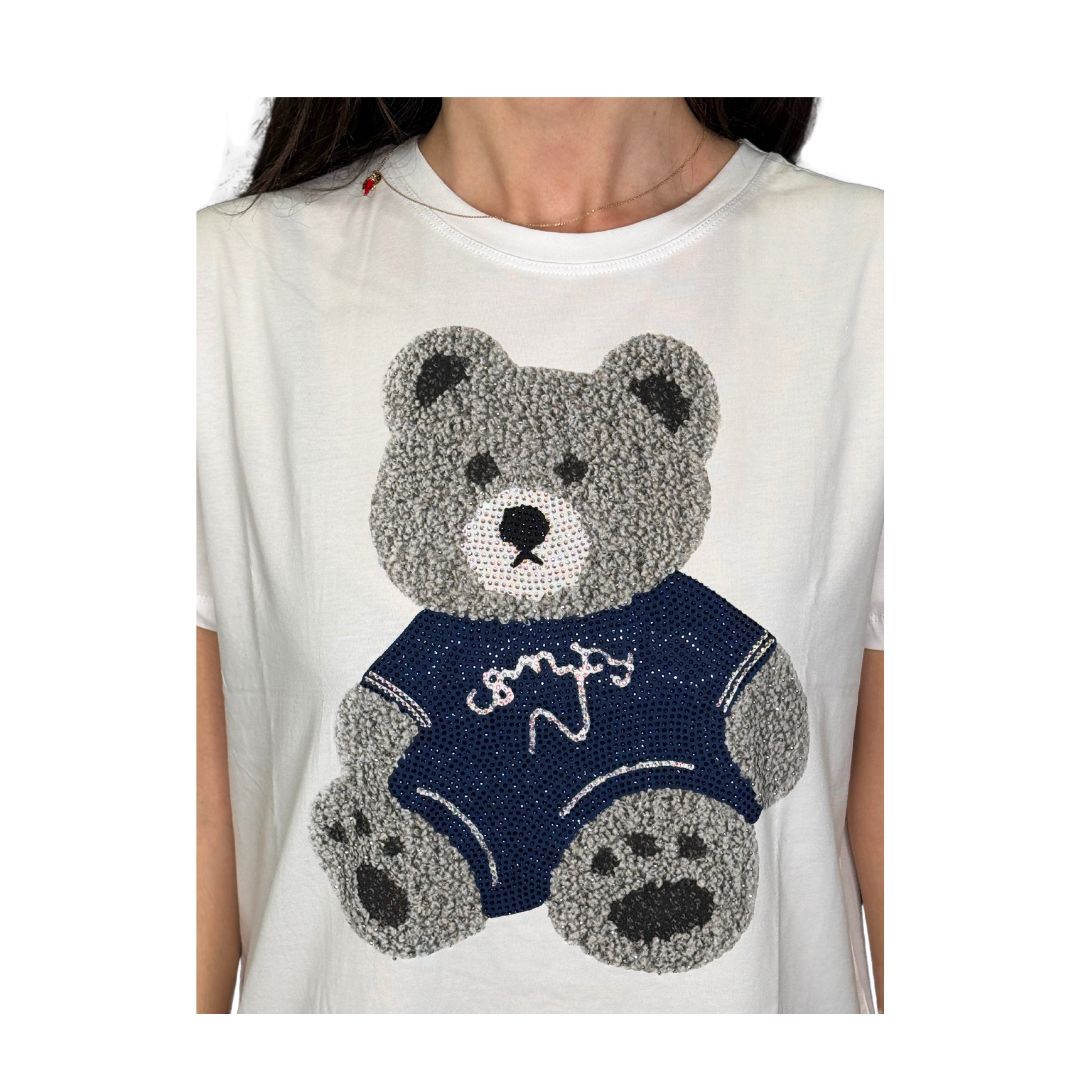 T-shirt donna con orsetto