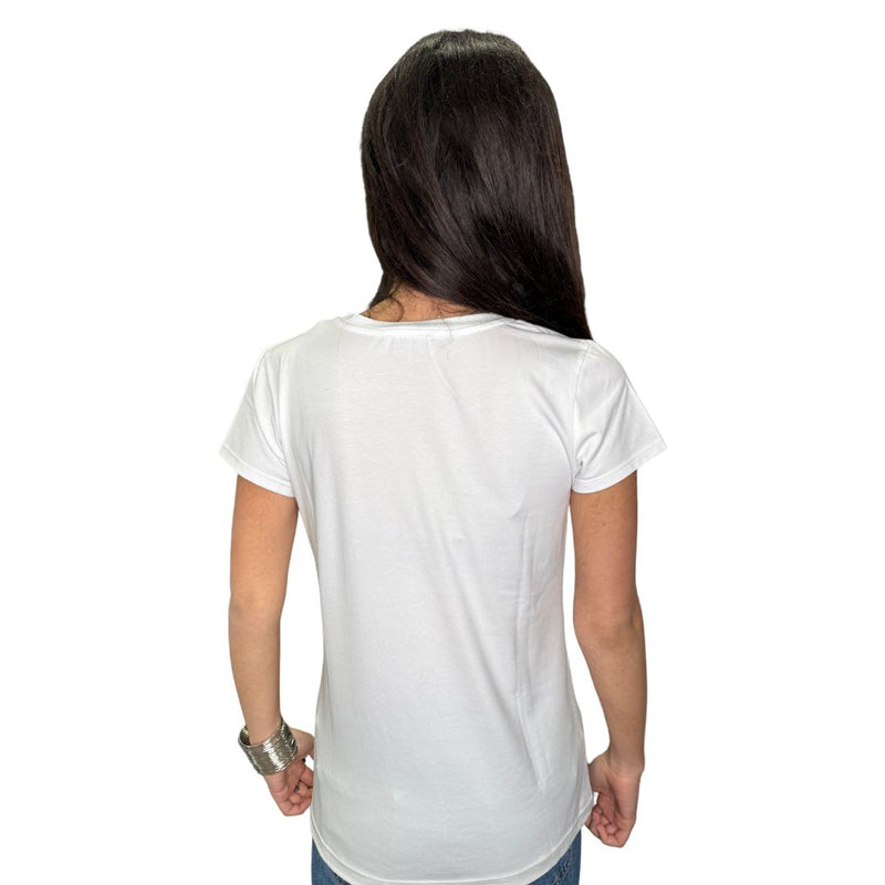 T-shirt donna love cuori rossi