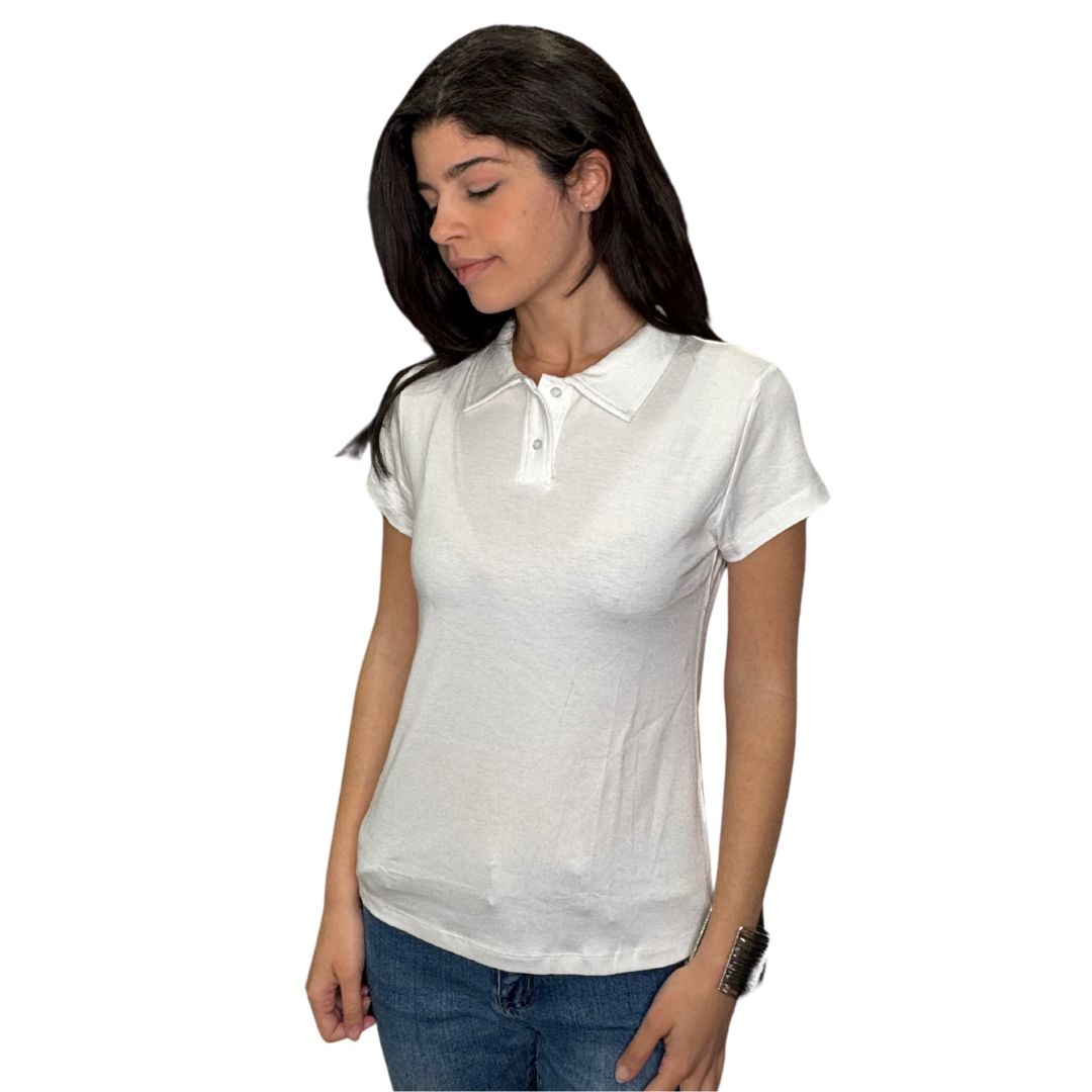 Polo donna 100% cotone
