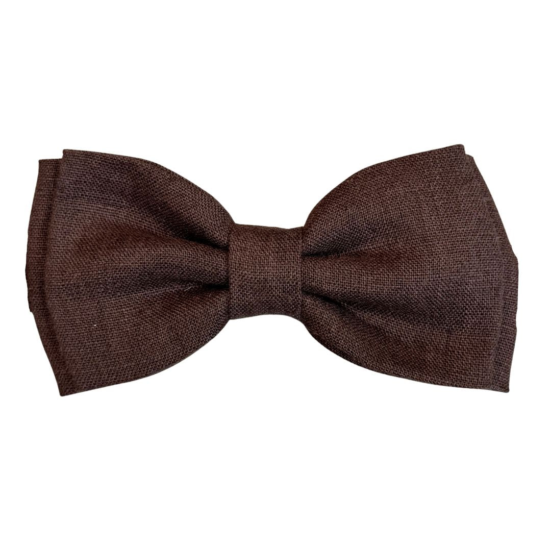 Papillon in lino tinta unita