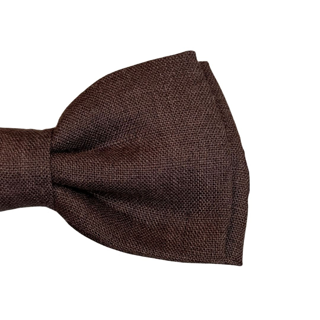 Papillon in lino tinta unita