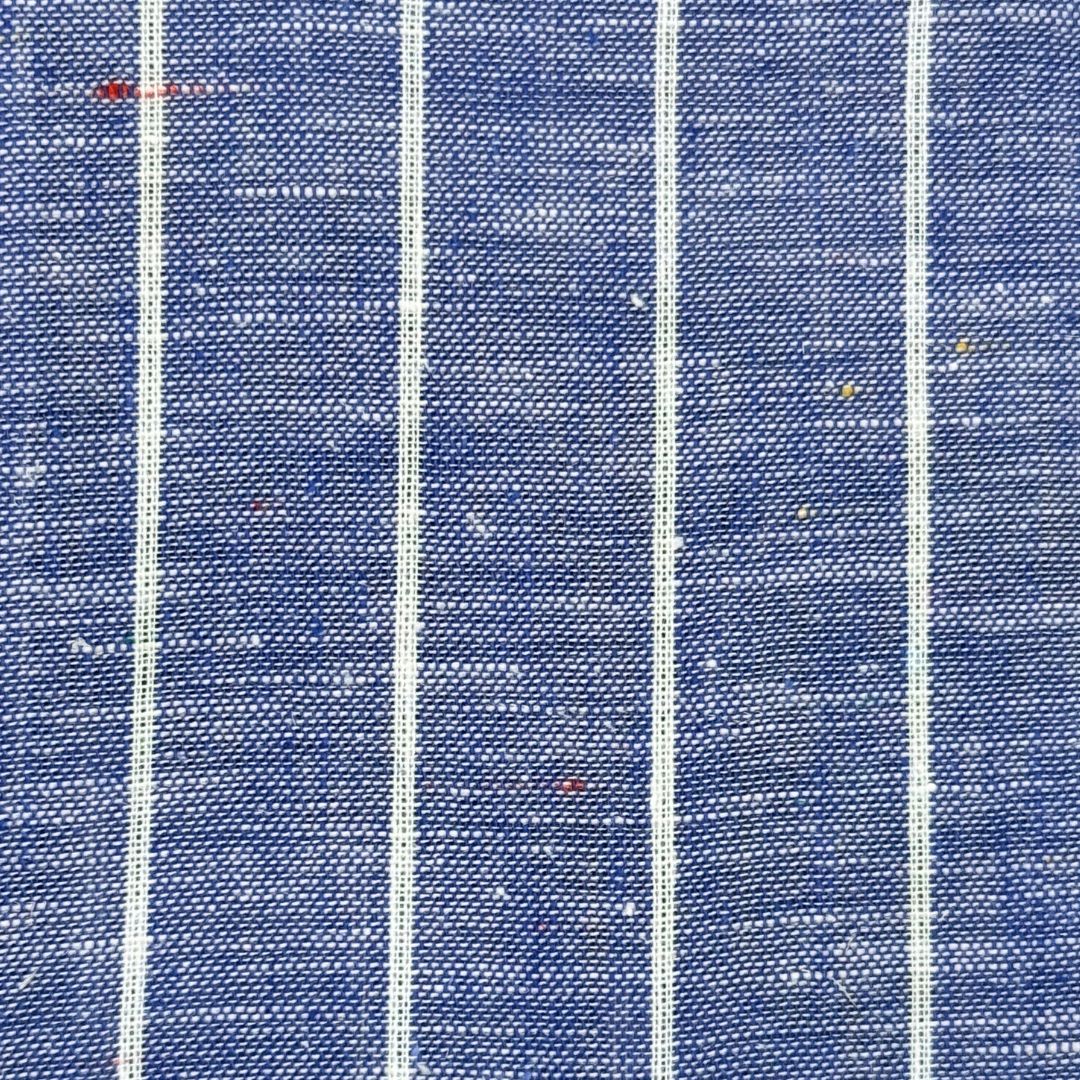 Camicia uomo button down misto lino extra fit righe