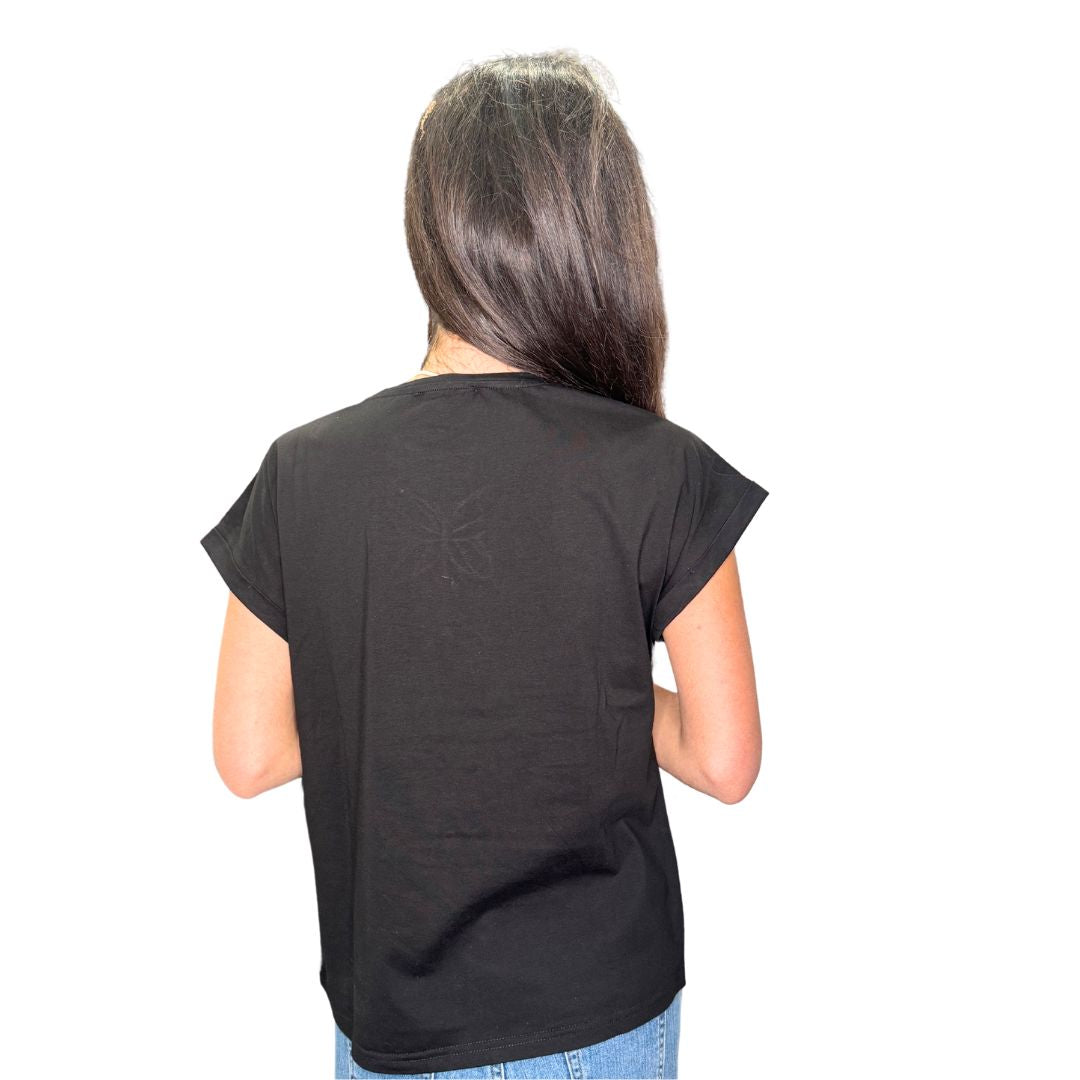 T-shirt donna farfalla