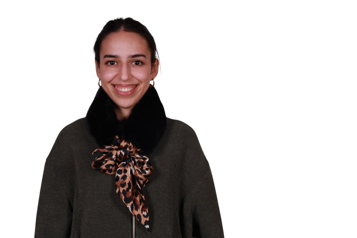 Centopercento Camicie collo pelo foulard leo