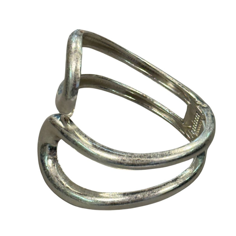 Bracciale donna rigido chiusura molla asimmetrico