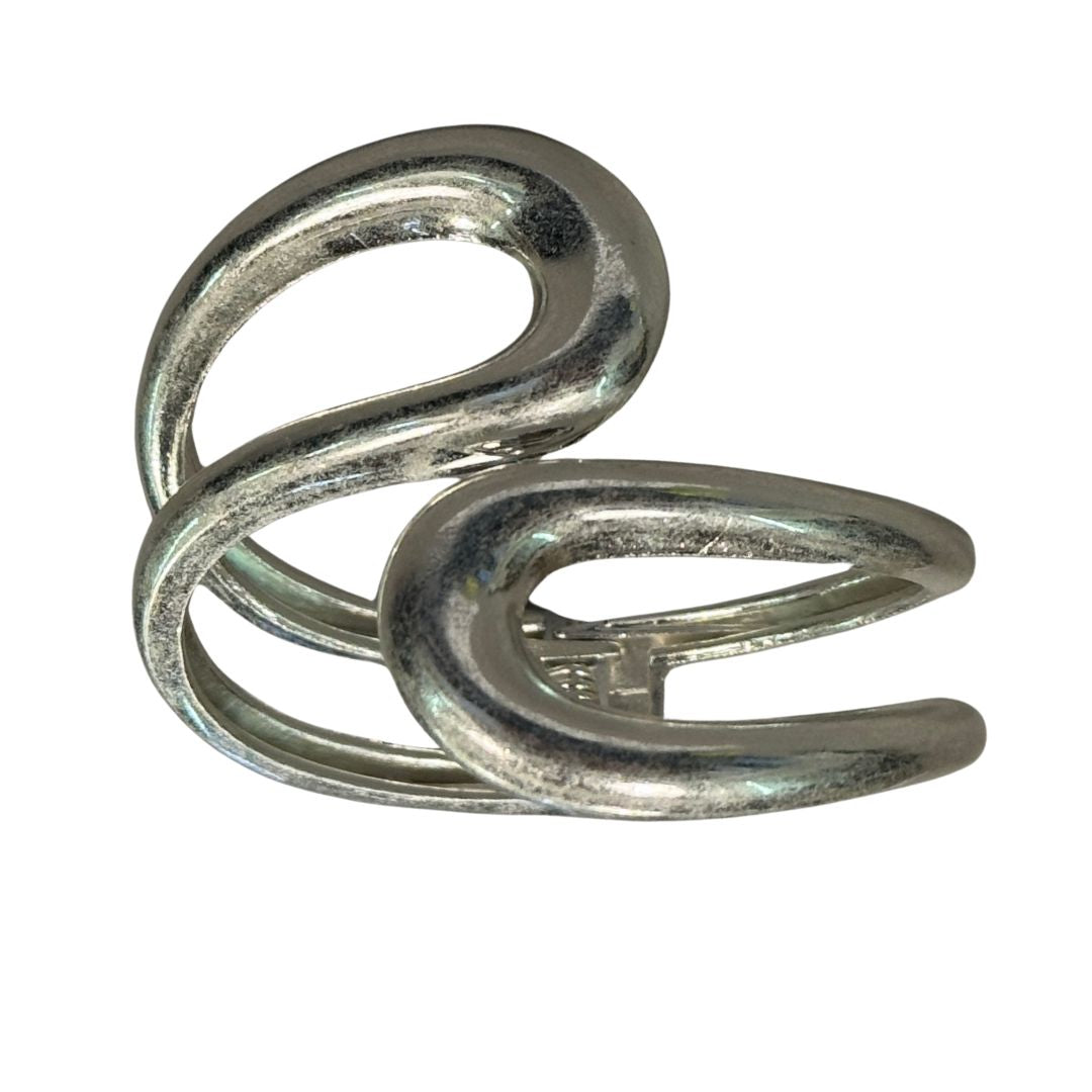 Bracciale donna rigido chiusura molla asimmetrico