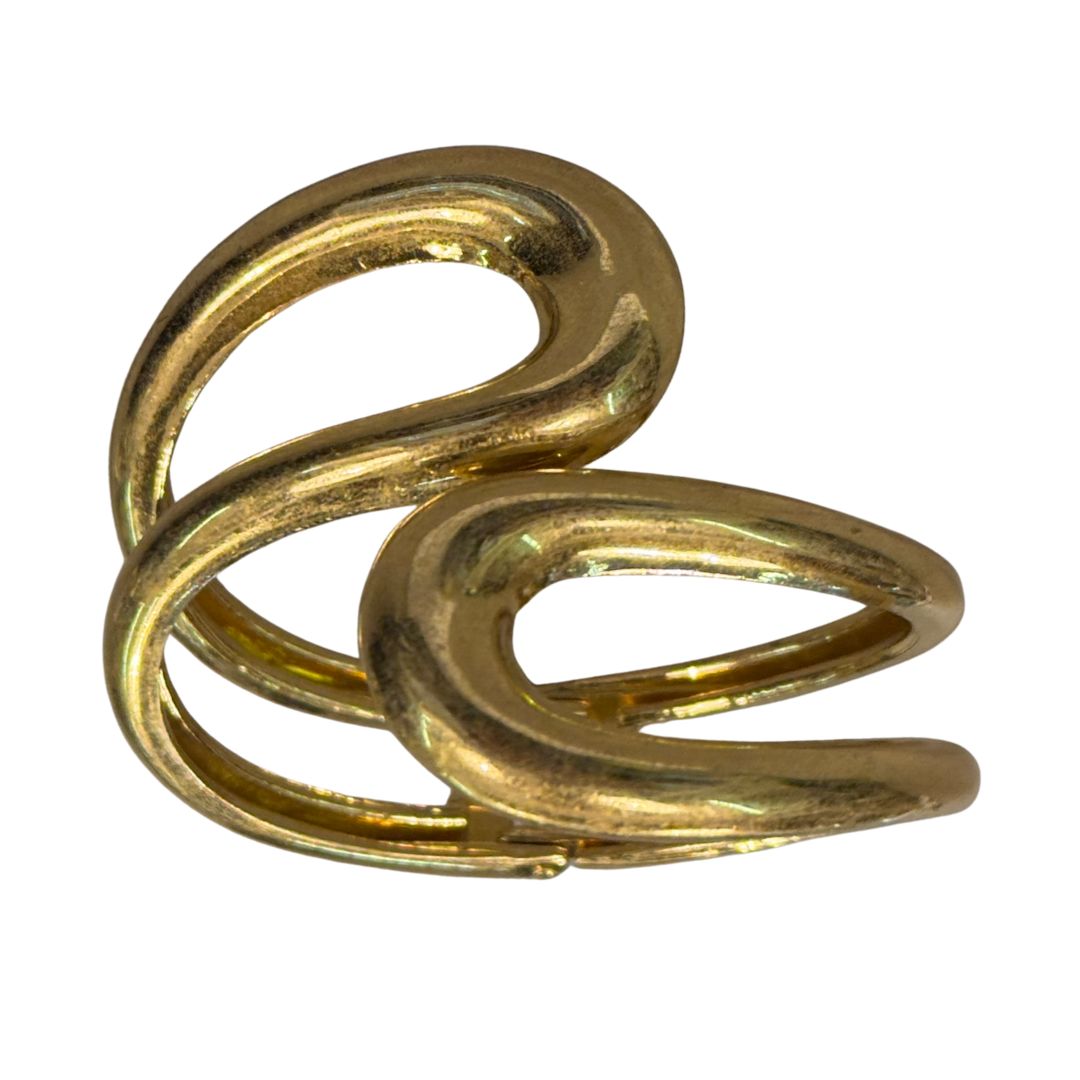 Bracciale donna rigido chiusura molla asimmetrico